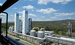 Callide air separation units in the oxygen plant